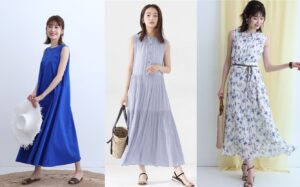 ロイヤルブルーのトップスで夏の爽やかマニッシュスタイル ママのキレイめかわいいコーデ Hinata Bokko